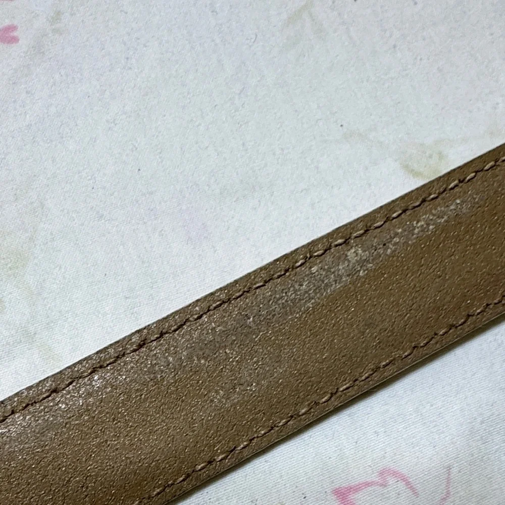 Bally Tan Leather Belt with Gold Buckle - Picture 13 of 15